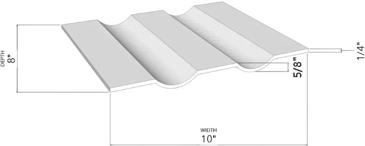 Picture of 2-Bottle Dark Glass Cradle Floating Shelf